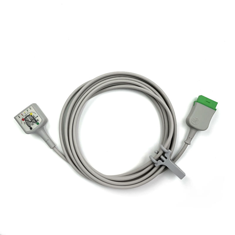 GE Ref:2106305-003 ECG トランクケーブル 3/5 リード IEC3.6m/12ft